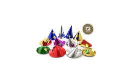 Multi Coloured GALA Party Hats Mid Size 